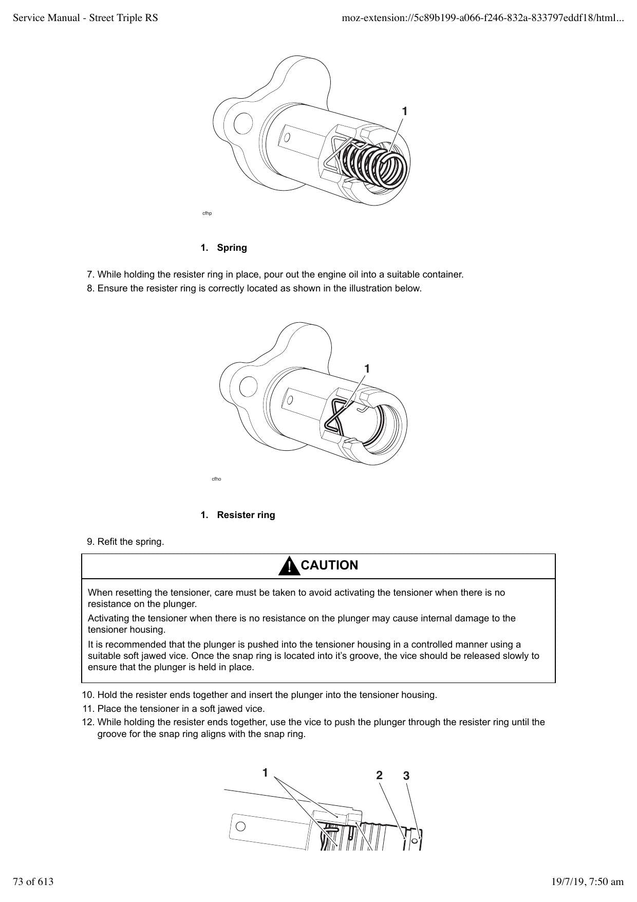 Triumph Street Triple RS Motorcycle Service Manual | 2017-2021 - sample page 3