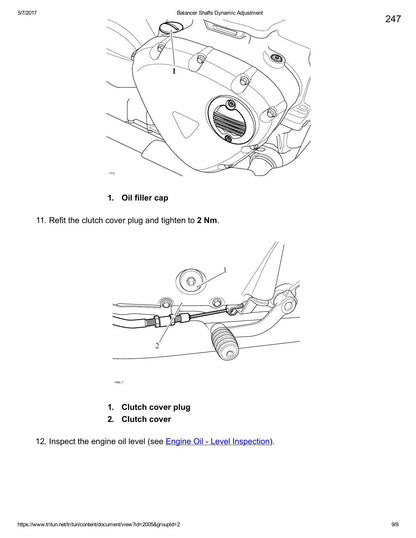 Triumph Thruxton R Motorcycle Service Manual | 2016-2020 - sample page 5