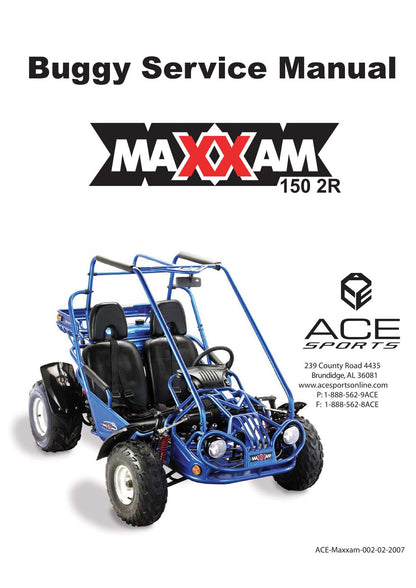 Maxxam 150 2R Buggy UTV Service Manual | 2007-2011 - sample page 2