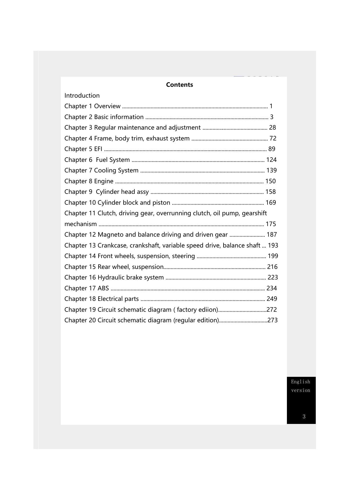 Kove 450 Rally Motorcycle Service Manual | 2023-2027 - sample page 7