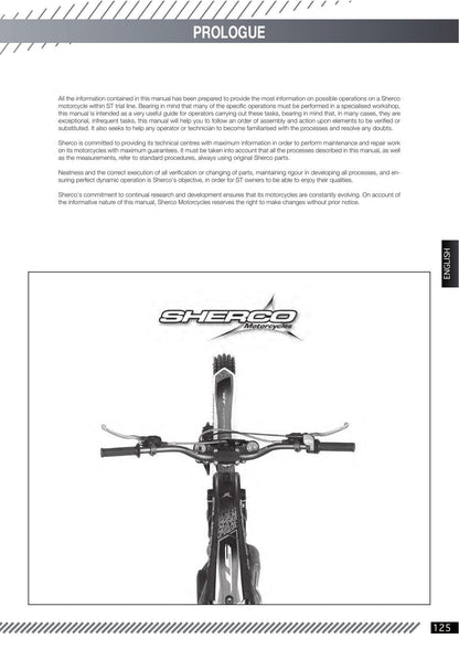 Sherco ST Series Trial Motorcycle Service Manual | 2020-2024 - sample page 4