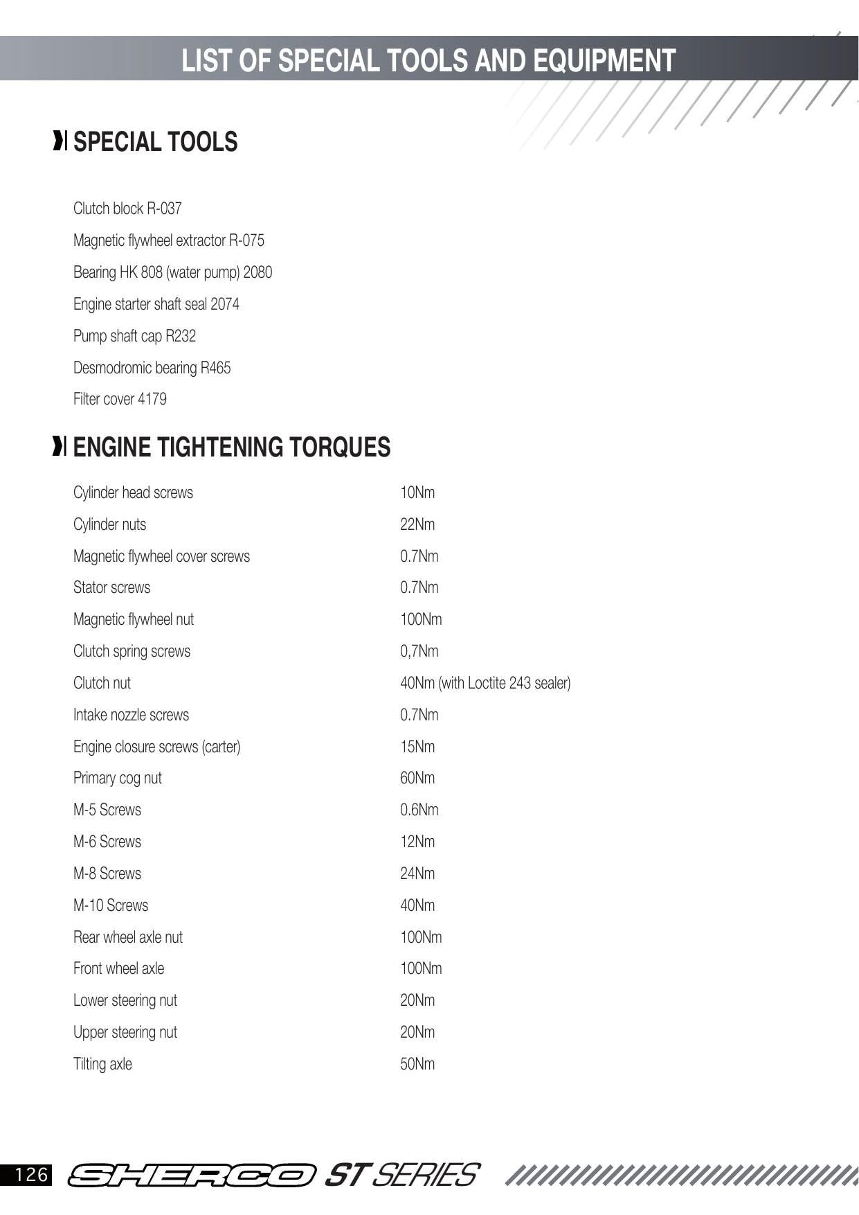 Sherco ST Series Trial Motorcycle Service Manual | 2020-2024 - sample page 5
