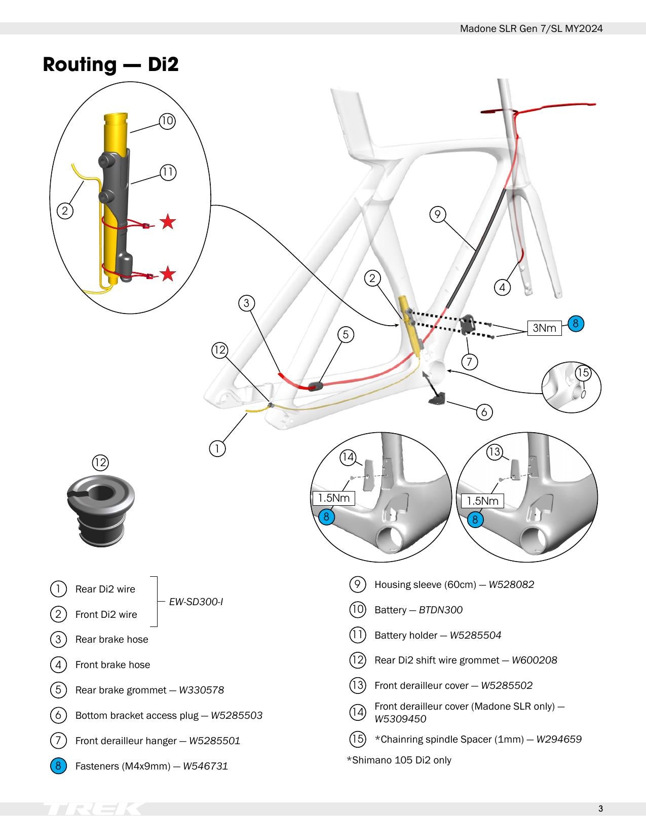 Trek Madone SLR Gen 7 SL Motorcycle Service Manual | 2024-2028 - sample page 5