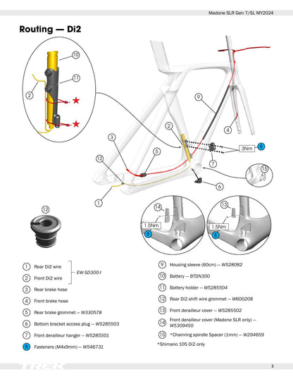 Trek Madone SLR Gen 7 SL Motorcycle Service Manual | 2024-2028 - sample page 5