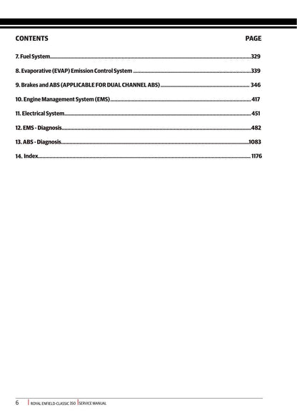 Royal Enfield Classic 350 Motorcycle Service Manual | 2021-2025 - sample page 10