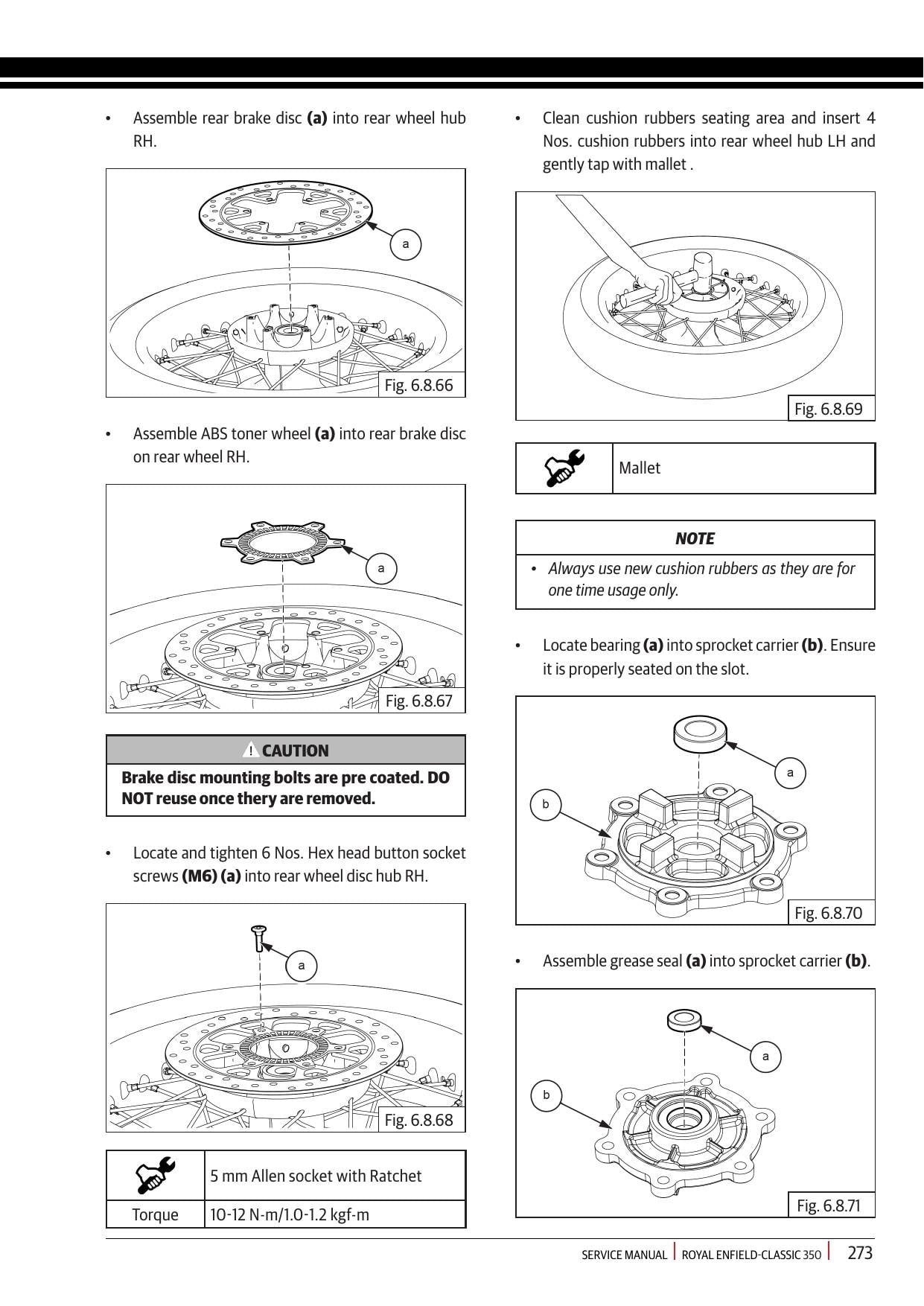 Royal Enfield Classic 350 Motorcycle Service Manual | 2021-2025 - sample page 4