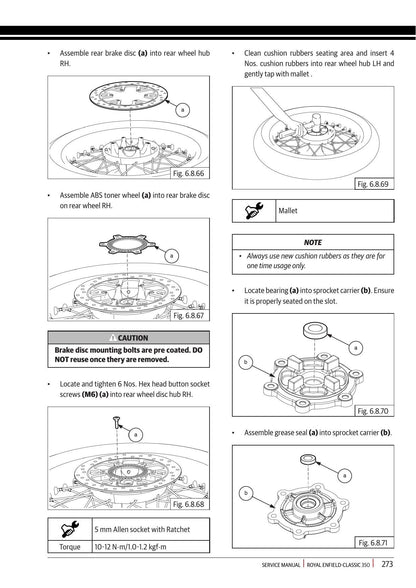 Royal Enfield Classic 350 Motorcycle Service Manual | 2021-2025 - sample page 4