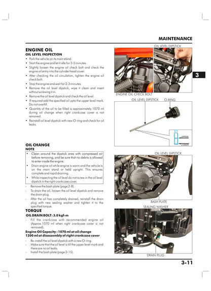 Hero Xpulse 200 200T Motorcycle Service Manual | 2019-2023 - sample page 3