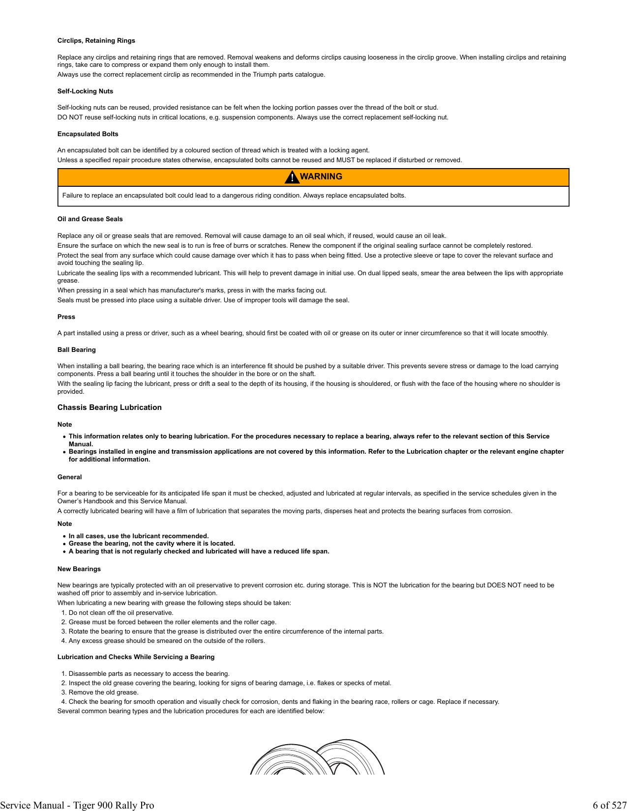 Triumph Tiger 900 Rally Pro Motorcycle Service Manual | 2020-2024 - sample page 7