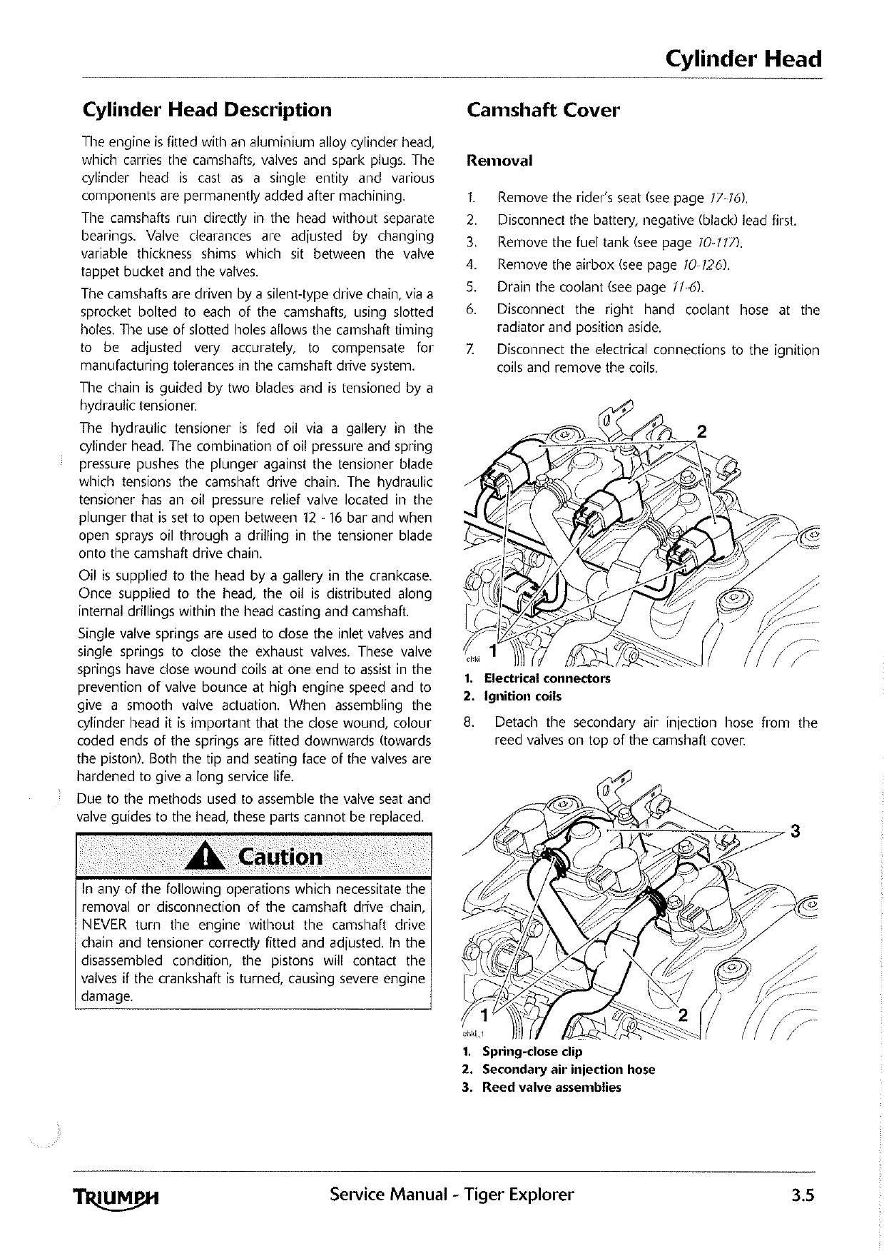 Triumph Tiger Explorer Motorcycle Service Manual | 2012-2016 - sample page 3