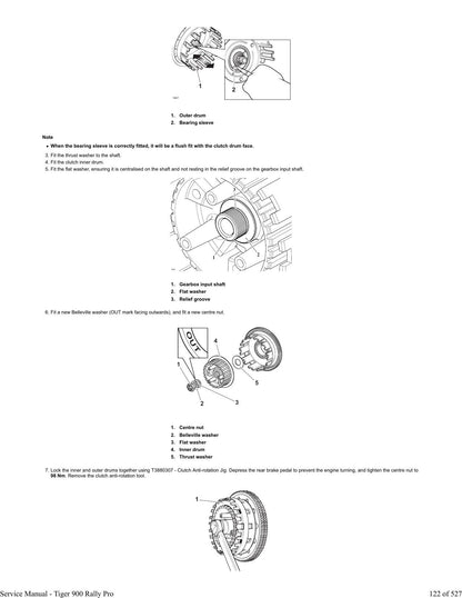 Triumph Tiger 900 Rally Pro Motorcycle Service Manual | 2020-2024 - sample page 2