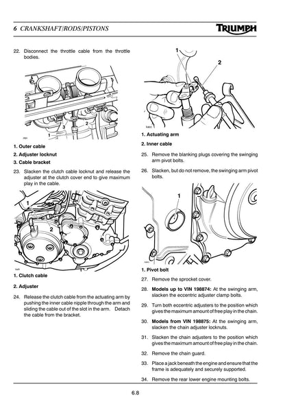 Triumph Tiger 955 Motorcycle Service Manual | 2005-2009 - sample page 4
