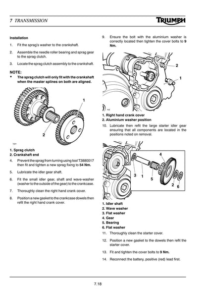 Triumph Tiger 955 Motorcycle Service Manual | 2005-2009 - sample page 6