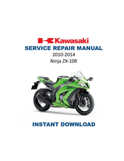 Kawasaki Ninja ZX-10R Motorcycle Service Manual | 2010-2014 - Service Manual PDF Instant Download