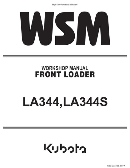 Kubota LA344 LA344S Front Loader Service Manual | 2017-2021 - sample page 2