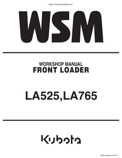 Kubota LA525 LA765 Front Loader Service Manual | 2014-2018 - sample page 2