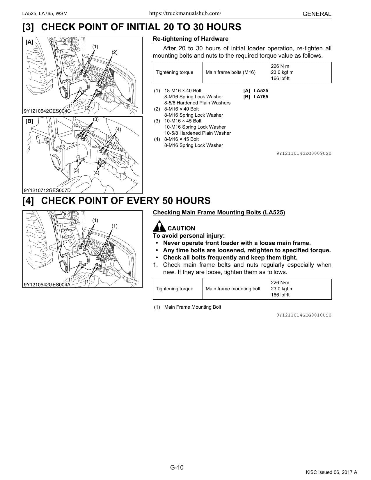 Kubota LA525 LA765 Front Loader Service Manual | 2014-2018 - sample page 5