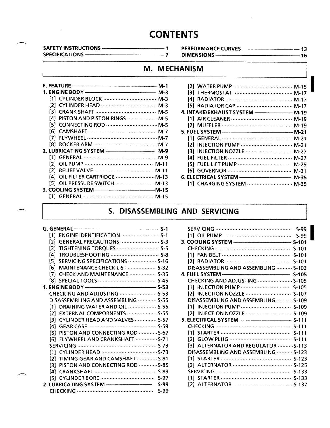 Kubota 03 Series Diesel Engine Motorcycle Service Manual | 1991-1995 - sample page 6
