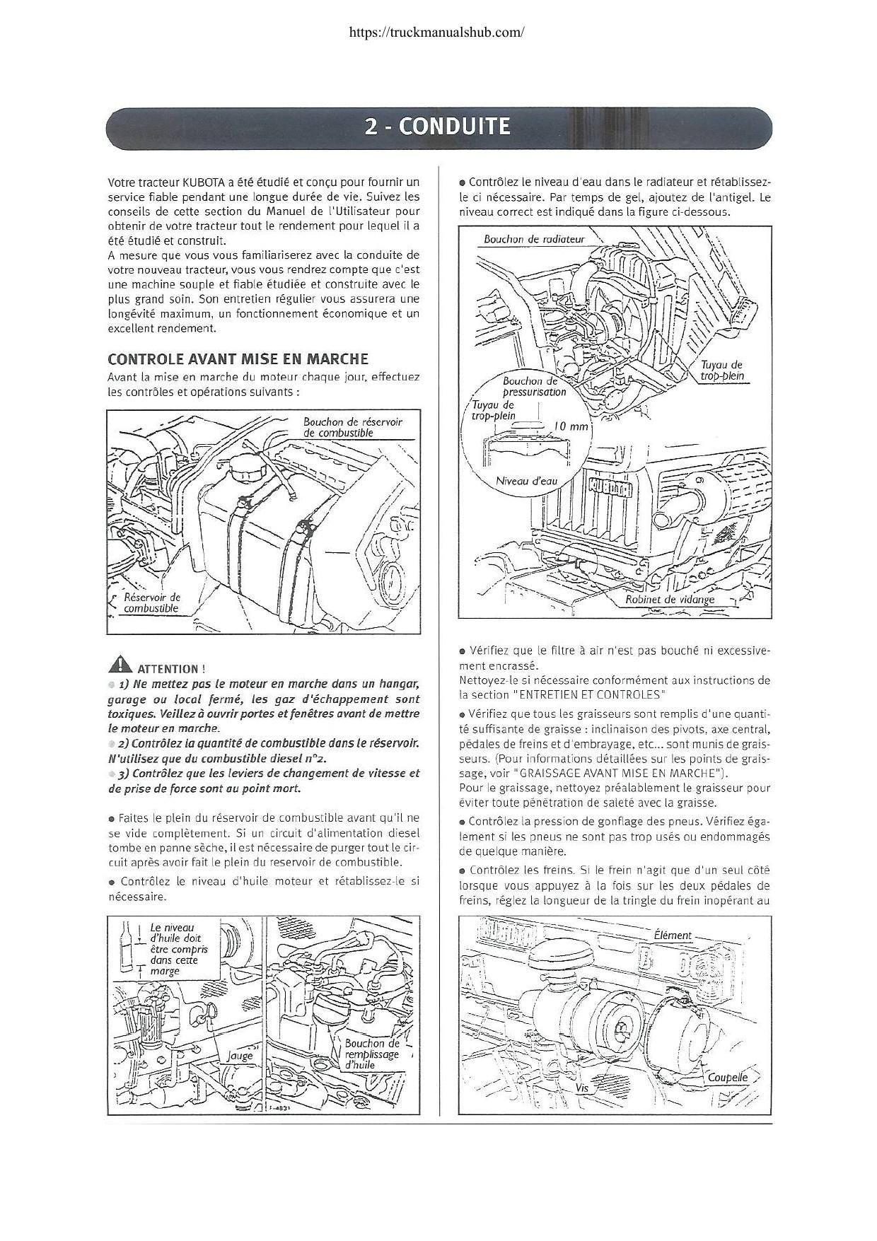 Kubota 7001B Tractor Service Manual | 1980-1984 - sample page 7