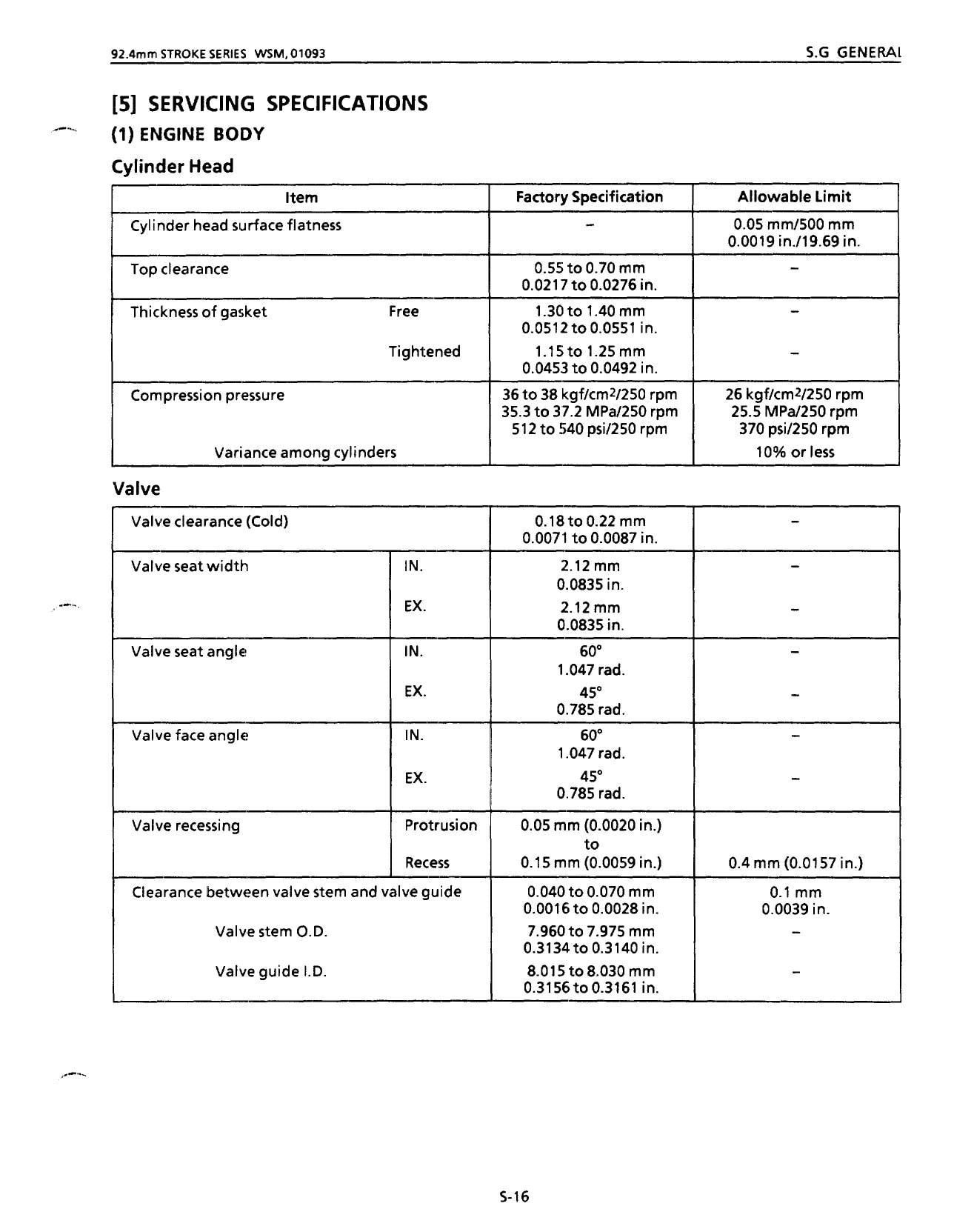 Kubota 03 Series Diesel Engine Motorcycle Service Manual | 1991-1995 - sample page 9
