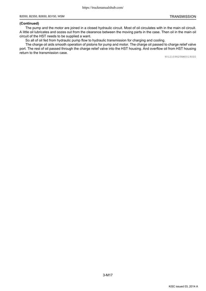 Kubota B2050 B2350 B2650 B3150 Tractor Service Manual | 2014-2018 - sample page 5