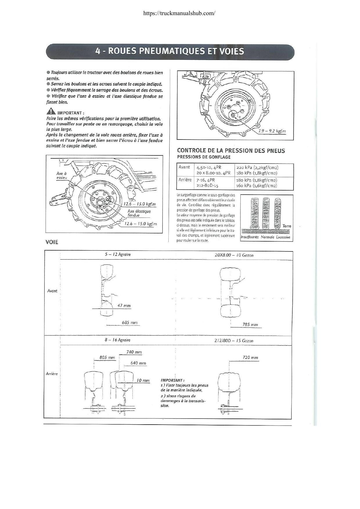 Kubota 7001B Tractor Service Manual | 1980-1984 - sample page 4