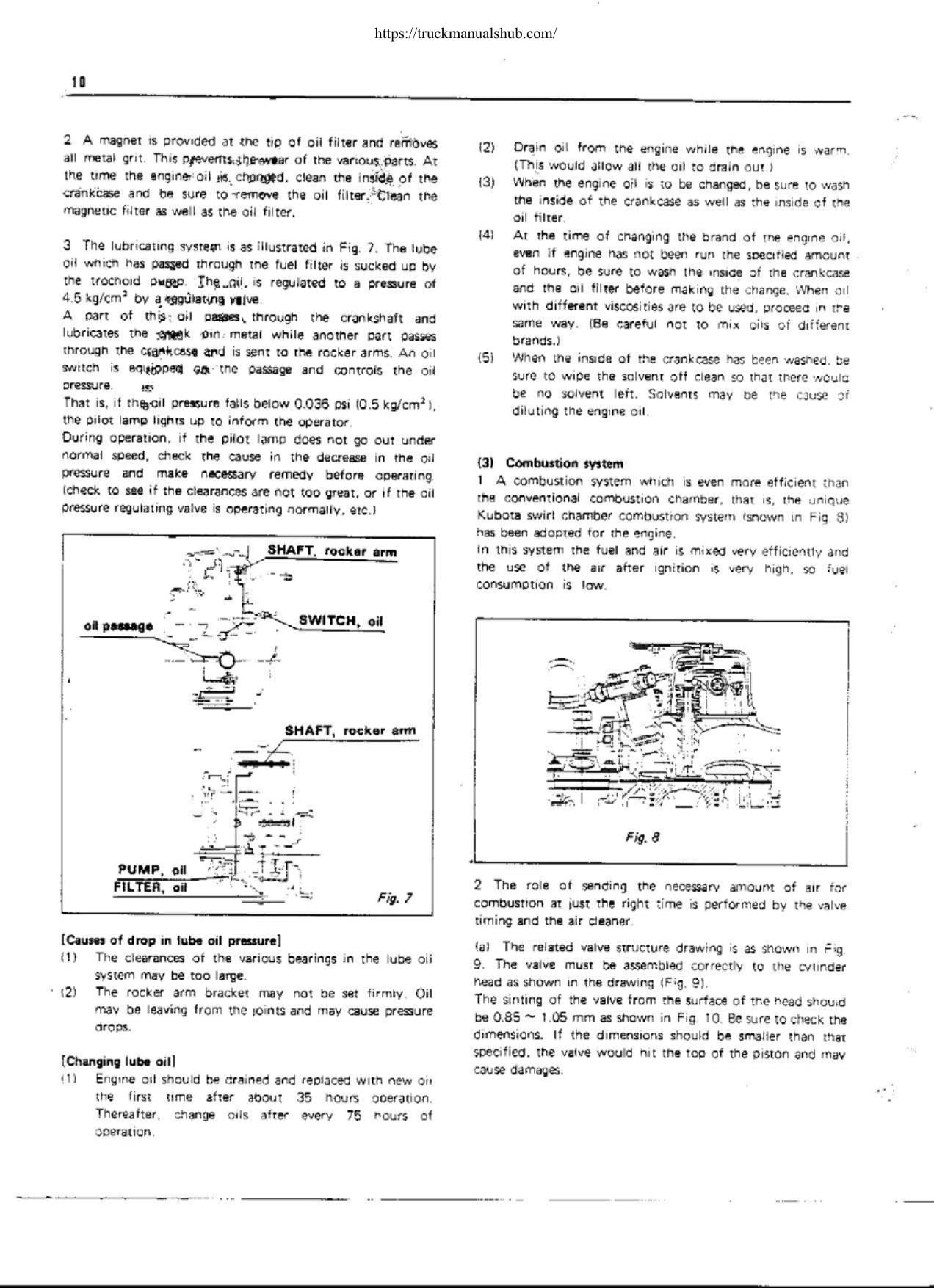 Kubota B6000 Tractor Service Manual | 1972-1976 - sample page 8