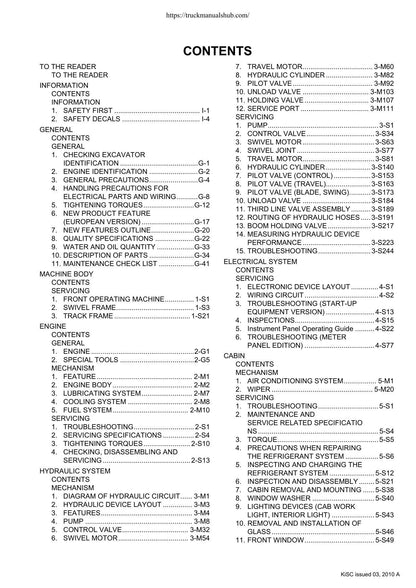 Kubota U48-4 U55-4 Excavator Service Manual | 2010-2014 - sample page 3