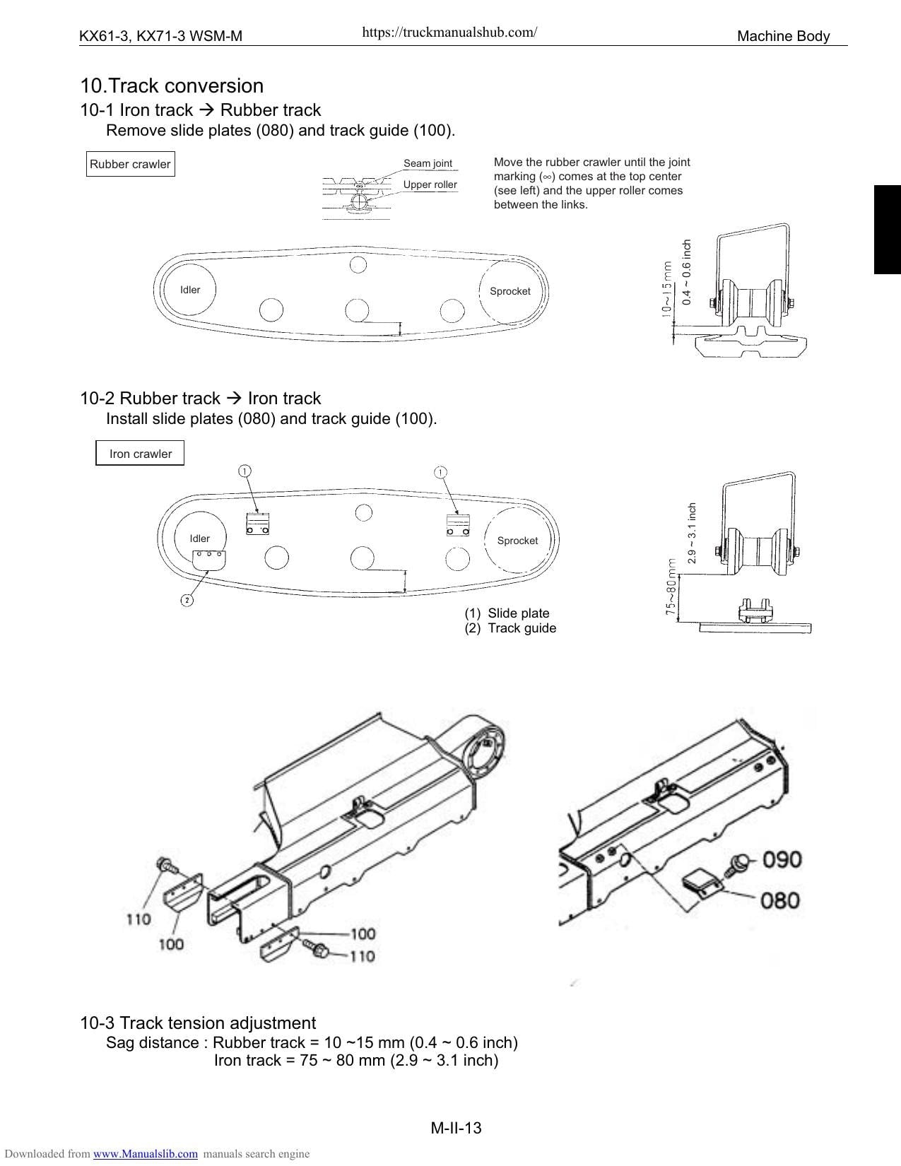 Kubota KX61-3 KX71-3 Excavator Service Manual | 2003-2007 - sample page 7