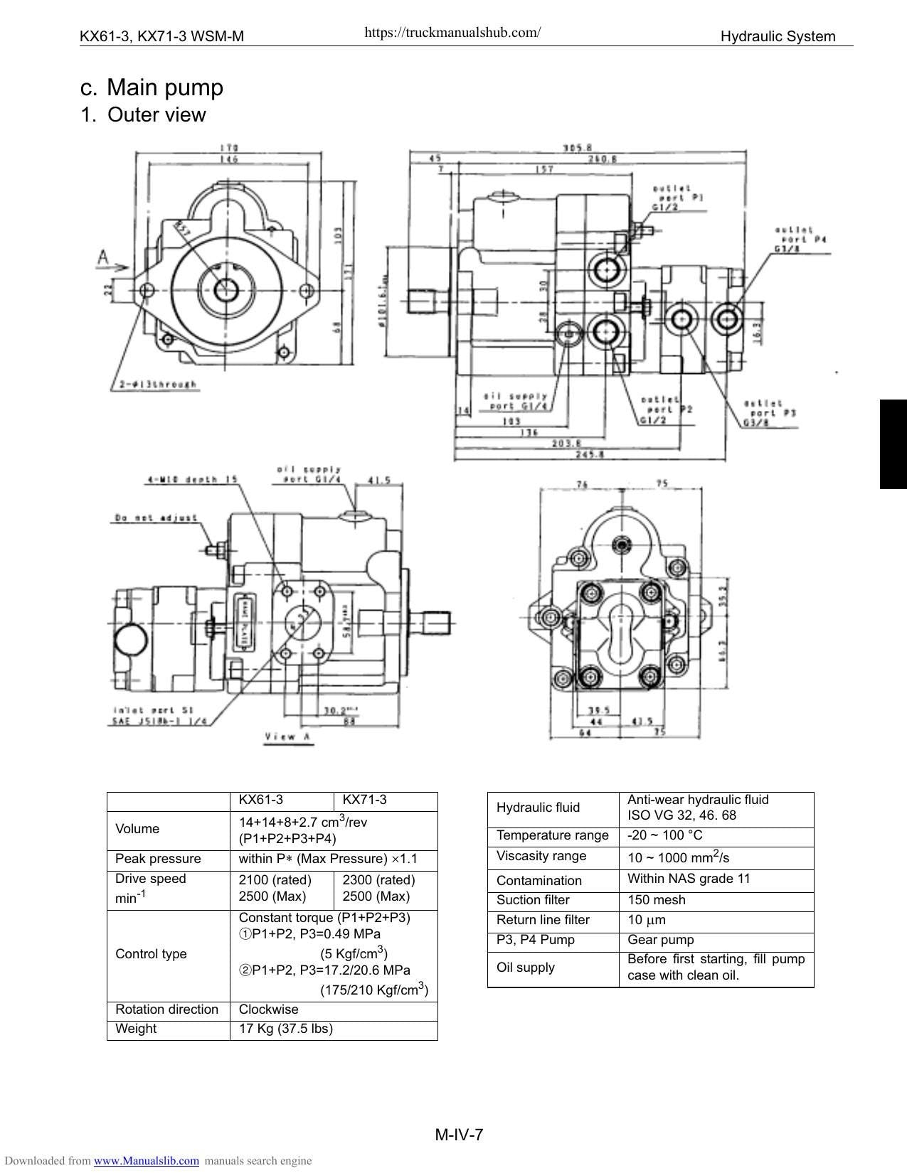 Kubota KX61-3 KX71-3 Excavator Service Manual | 2003-2007 - sample page 8