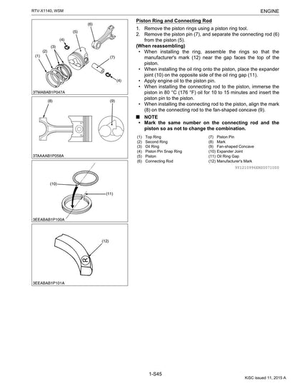Kubota RTV-X1140 UTV Service Manual | 2015-2019 - sample page 5