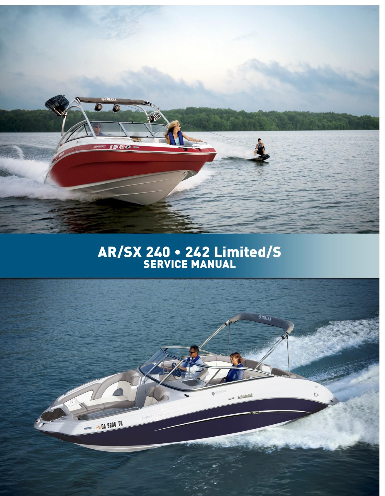 Yamaha AR240 SX240 242 Limited Sport Boat Motorcycle Service Manual | 2010-2014 - sample page 2