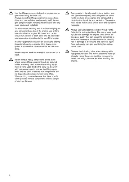Volvo Penta AQ205 430 431 432 434 Motorcycle Service Manual | 1985-1989 - sample page 8