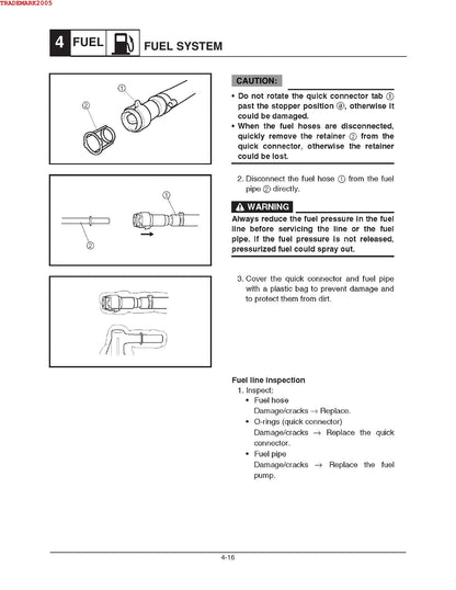 Yamaha AR230 SX230 High Output Motorcycle Service Manual | 2005-2009 - sample page 9