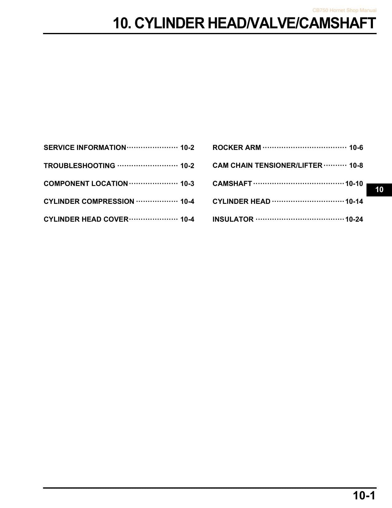 Honda CB750 Hornet Motorcycle Service Manual | 2023-2026 - sample page 9