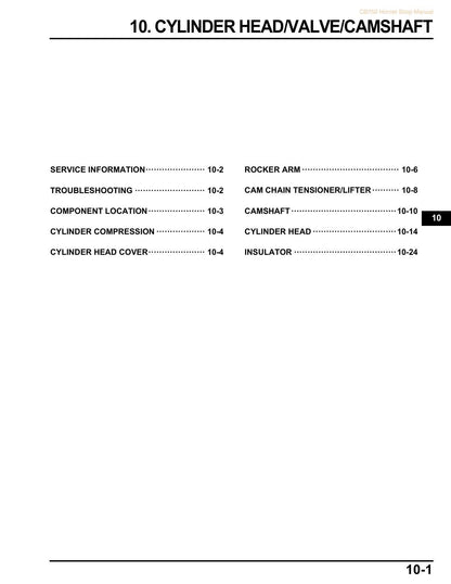 Honda CB750 Hornet Motorcycle Service Manual | 2023-2026 - sample page 9