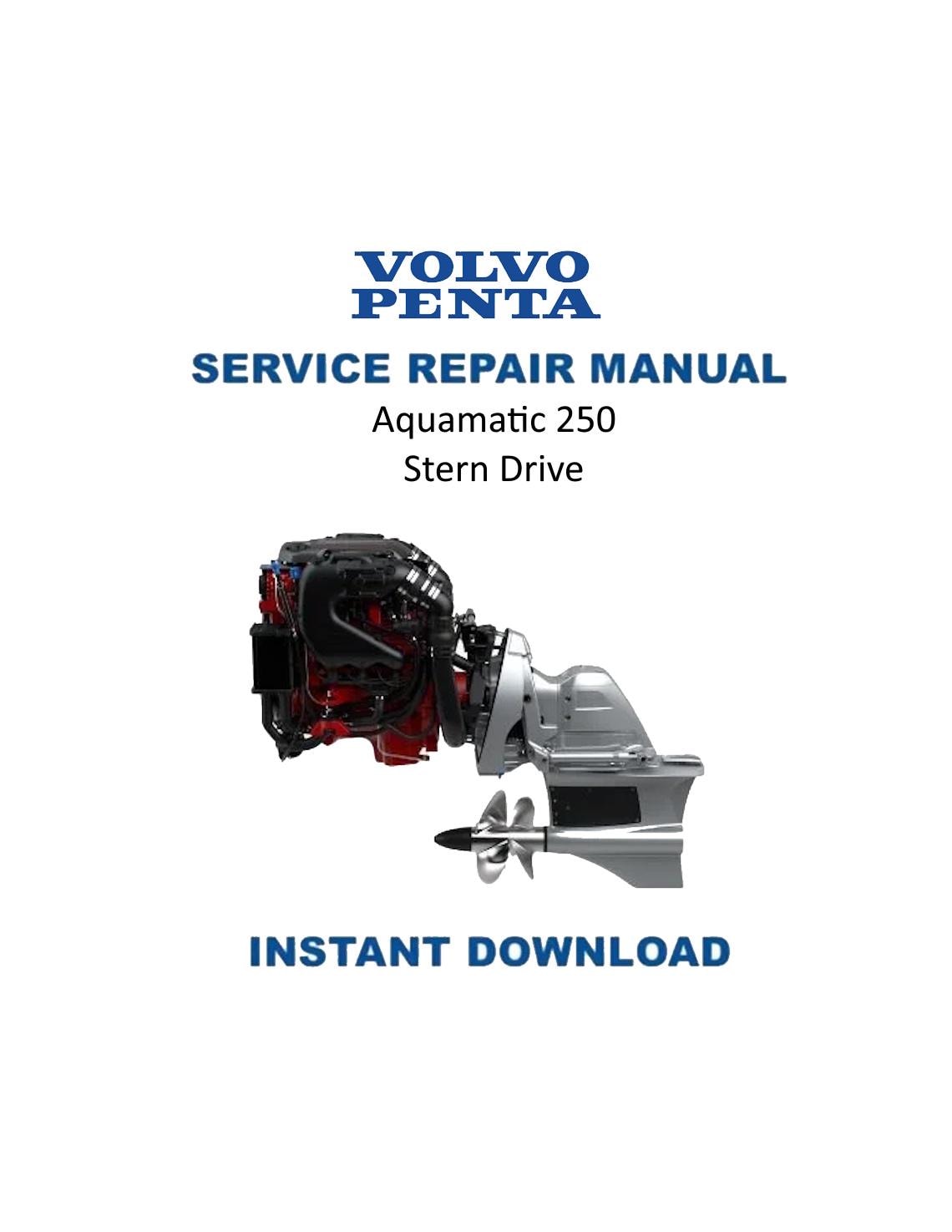Volvo Penta Aquamatic 250 Drive Outboard Service Manual | 1970-1974 - Service Manual PDF Instant Download