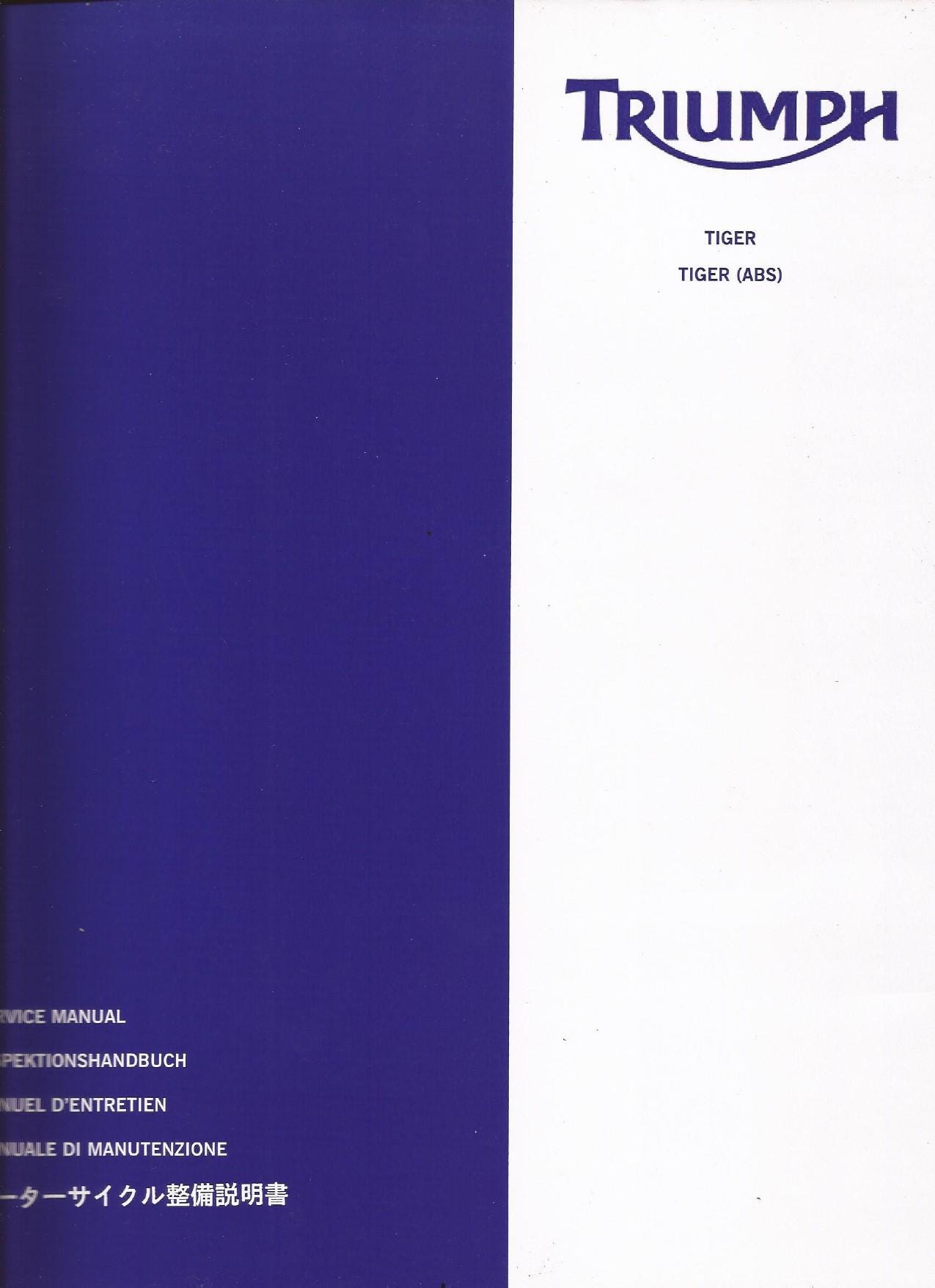 Triumph Tiger 1050 Motorcycle Service Manual | 2006-2010 - sample page 2