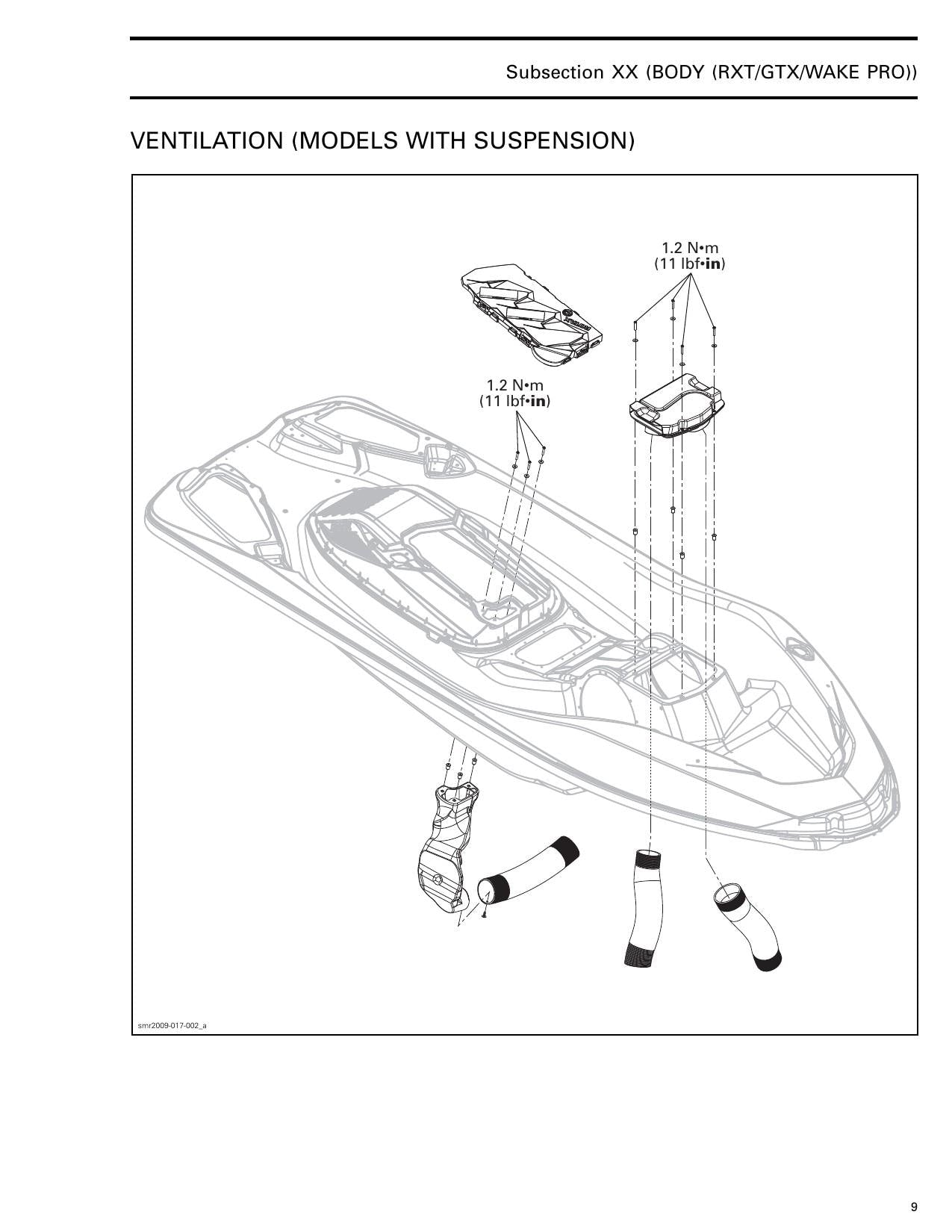 Sea-Doo 4-Tec GTI GTX RXT rxp wake PWC Service Manual | 2015-2019 - sample page 9