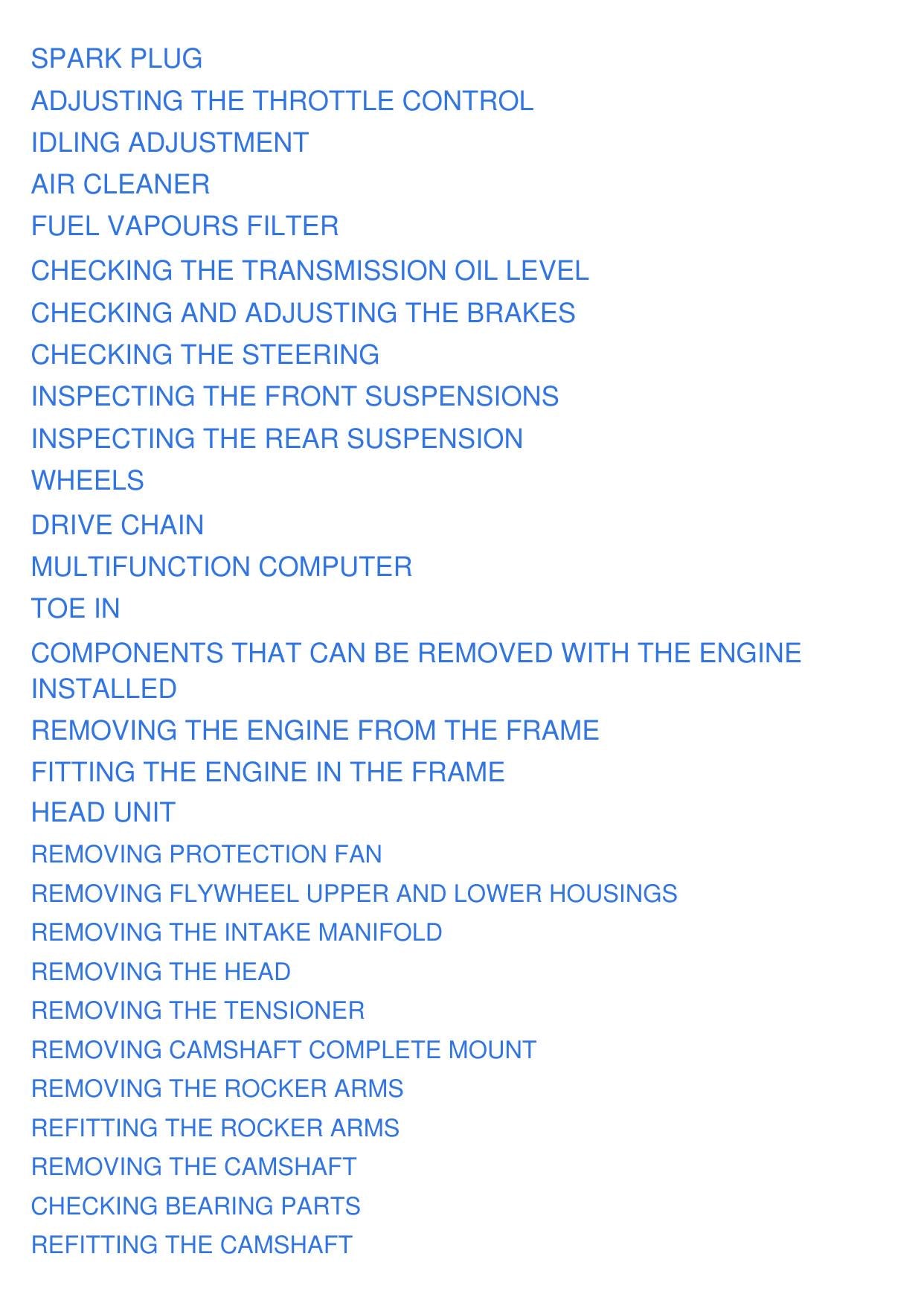 Aprilia Quasar 125 180 Motorcycle Service Manual | 2003-2007 - sample page 8