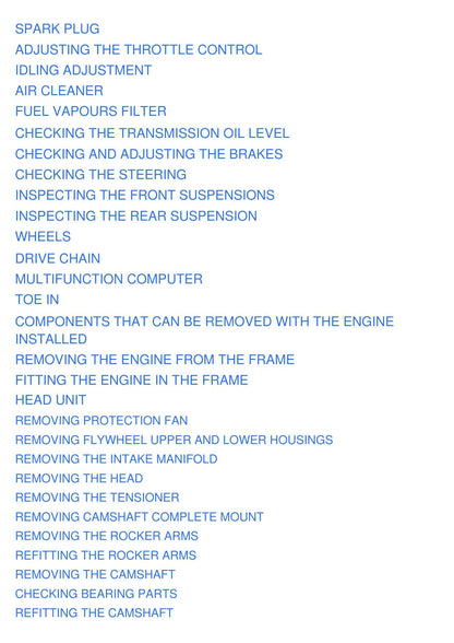 Aprilia Quasar 125 180 Motorcycle Service Manual | 2003-2007 - sample page 8