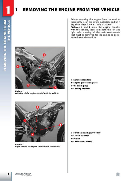 Beta EVO 2 Stroke 125 200 250 300 Motorcycle Service Manual | 2017-2022 - sample page 7