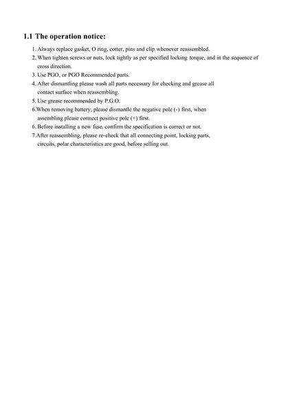 PGO BR-150 Bug Rider Bugxter ATV Service Manual | 2000-2004 - sample page 9
