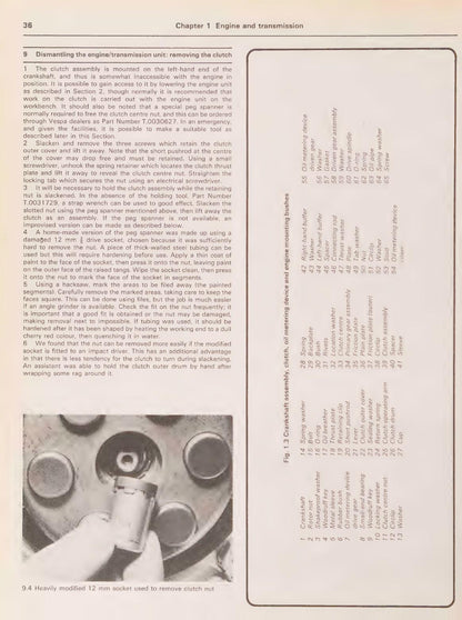 Vespa P PX125 150 200 Scooter Service Manual | 1978-2003 - sample page 9