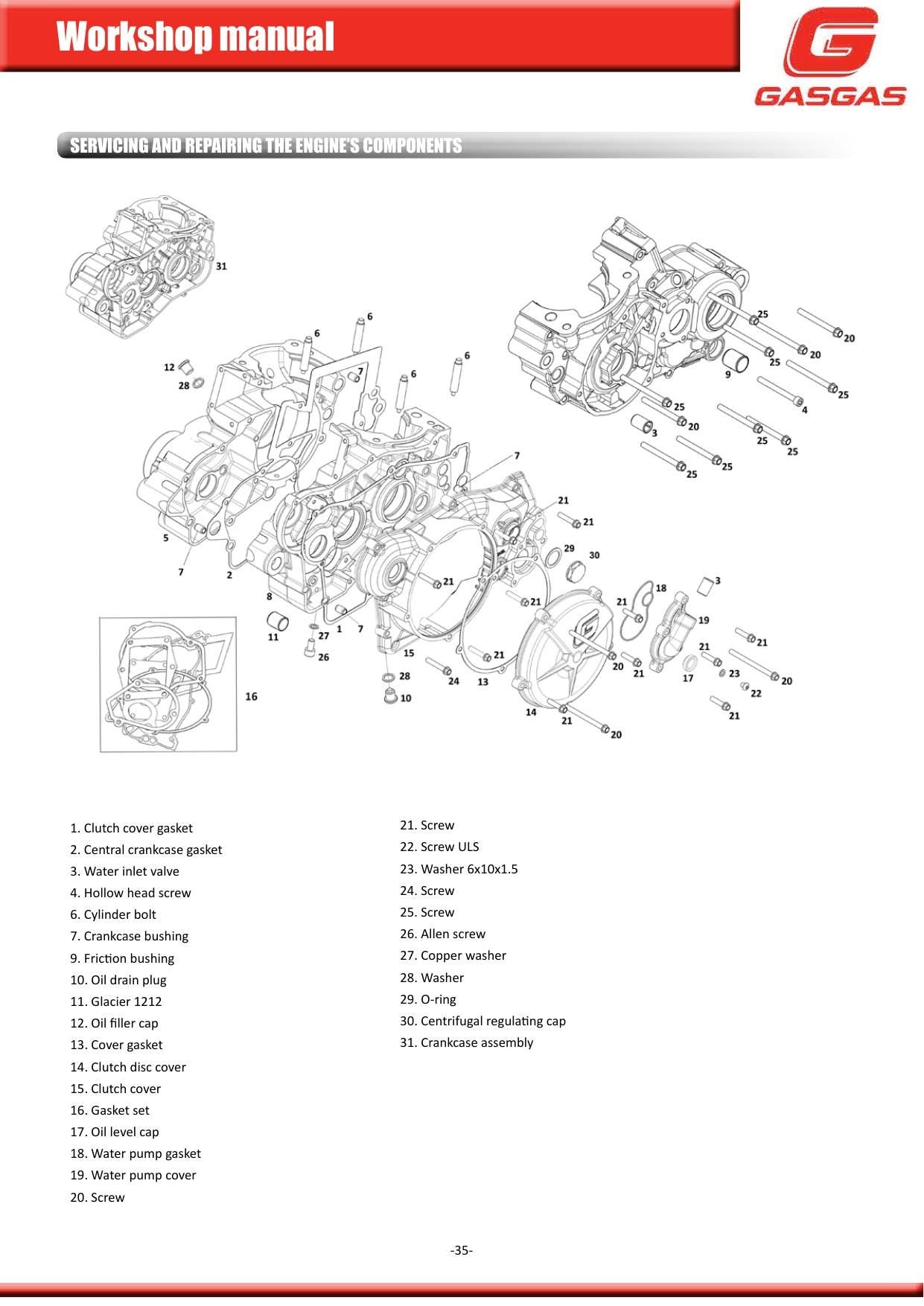 Gas Gas Enduro 2T 200 250 300 Motorcycle Service Manual | 2018-2022 - sample page 5