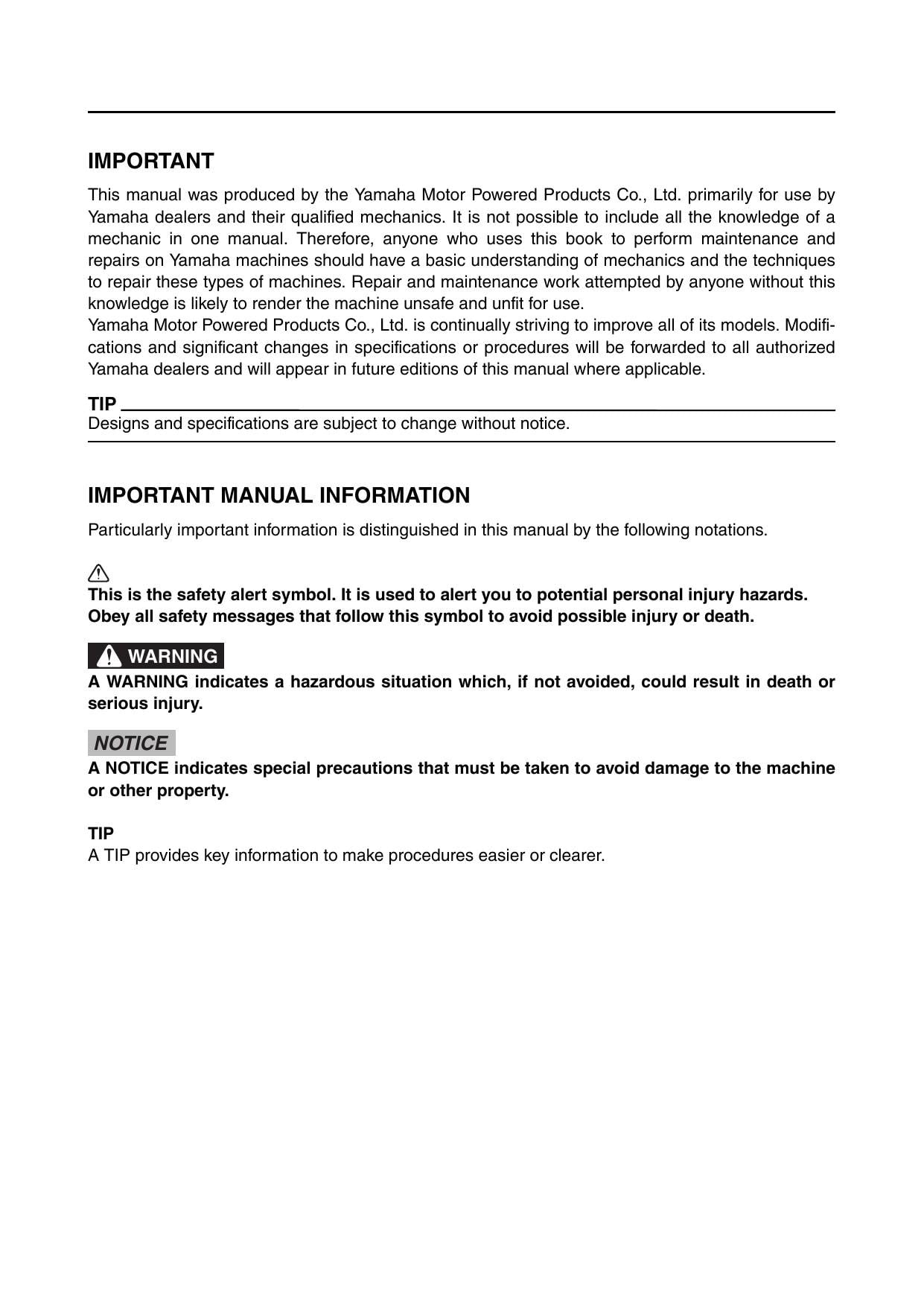 Yamaha MZ360 MX360 MZ400 Engine Motorcycle Service Manual | 2019-2023 - sample page 3