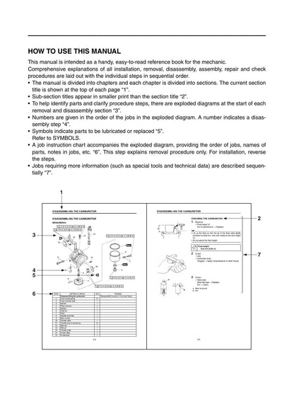 Yamaha MZ360 MX360 MZ400 Engine Motorcycle Service Manual | 2019-2023 - sample page 4