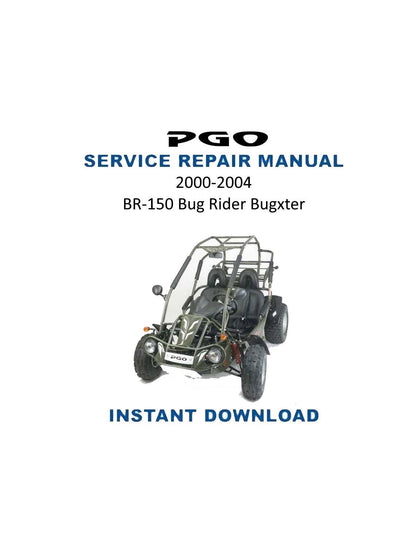 PGO BR-150 Bug Rider Bugxter ATV Service Manual | 2000-2004 - Service Manual PDF Instant Download