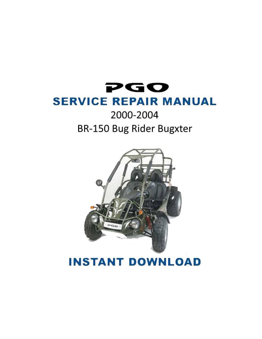 PGO BR-150 Bug Rider Bugxter ATV Service Manual | 2000-2004 - Service Manual PDF Instant Download