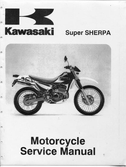 Kawasaki Super Sherpa KL250 Motorcycle Service Manual | 2001-2009 - sample page 2